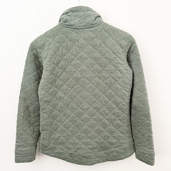 MARMOT | Roice Pullover Crocodile Heather Green Jacket Snap Sweatshirt | Small - Picture 6 of 7